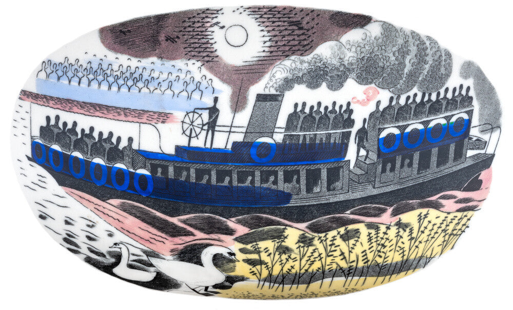 Steam Boat on Boat Race Day - Art print