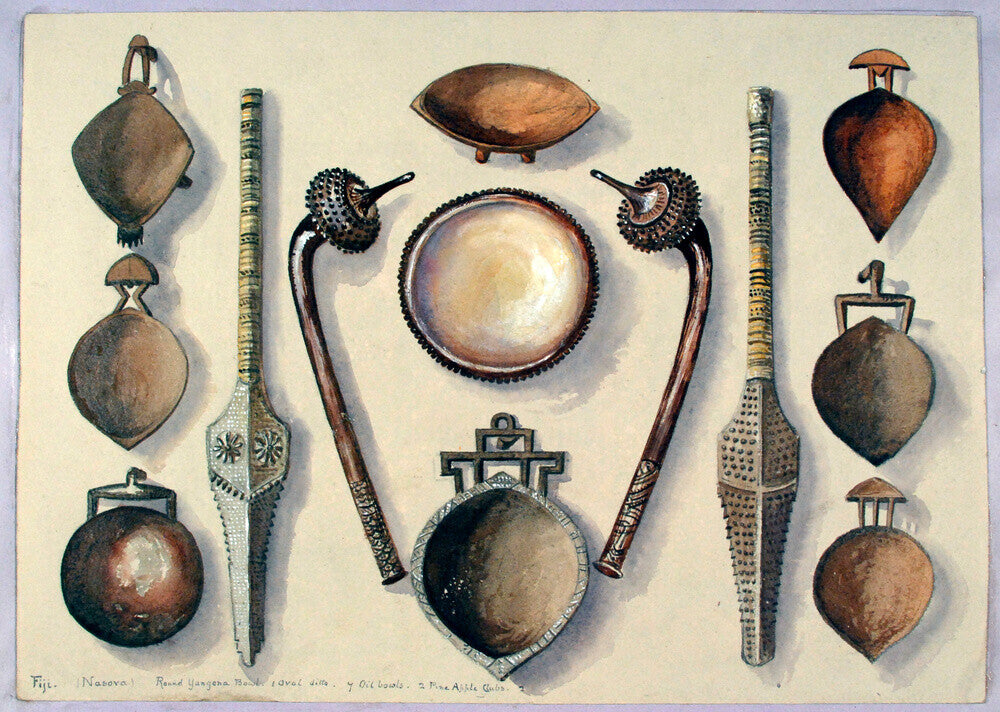 Bowls with four clubs - Art print