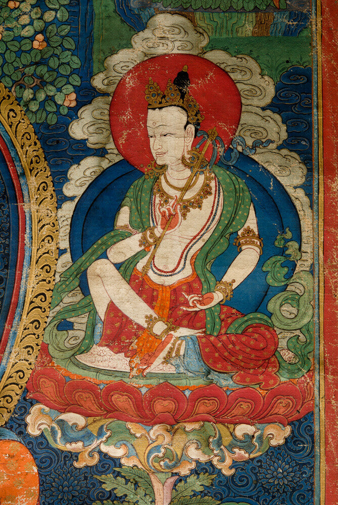 Thangka of Buddha preaching the dharma - Art print
