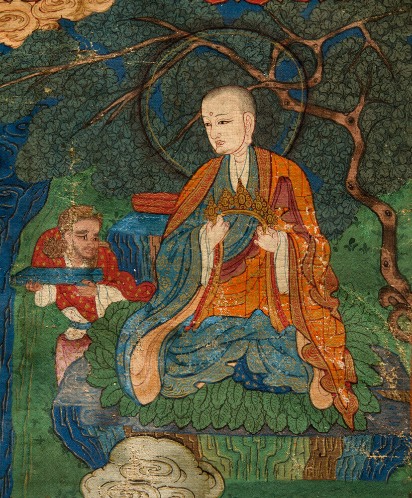 Thangka of Buddha preaching the dharma - Art print