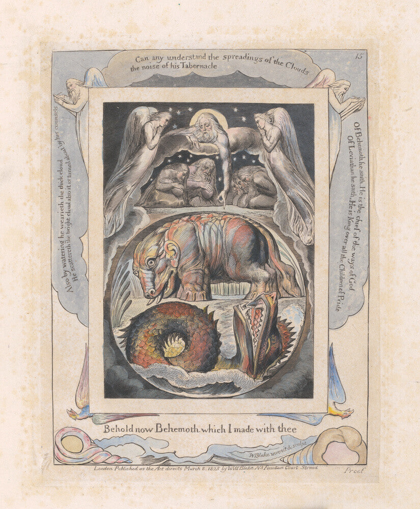 Behemoth and Leviathan - Art print