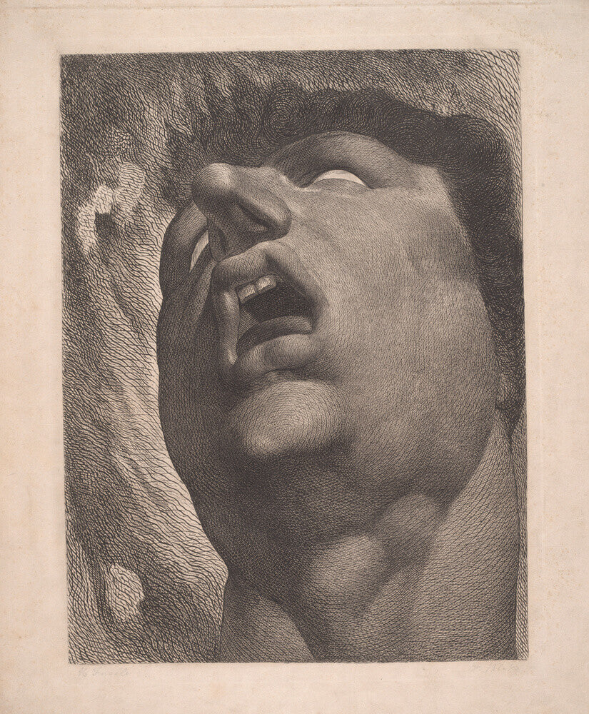 Head of a Damned Soul - Art print