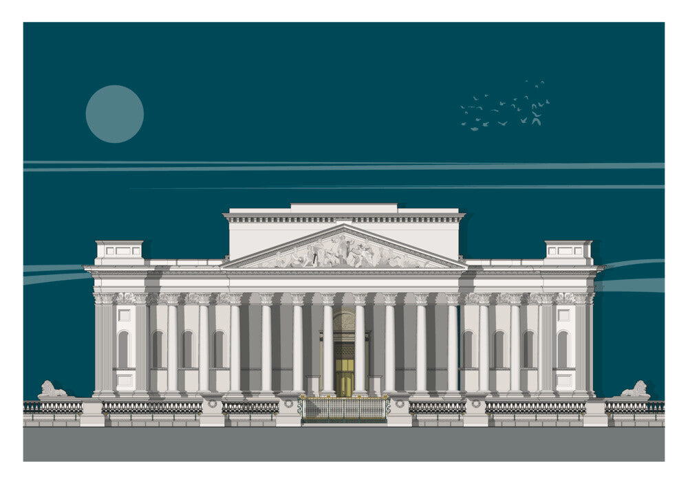 Fitzwilliam Museum Founder's Entrance - Art print