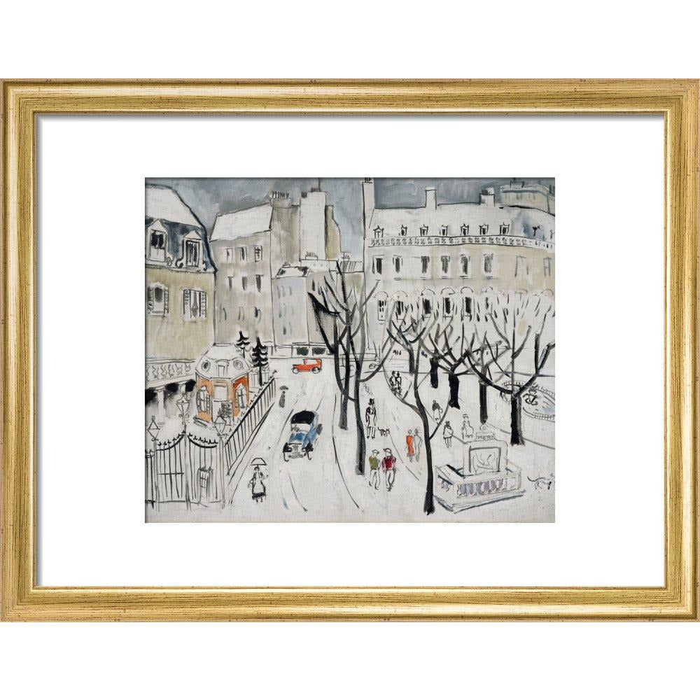 Paris Snow Scene - Art print
