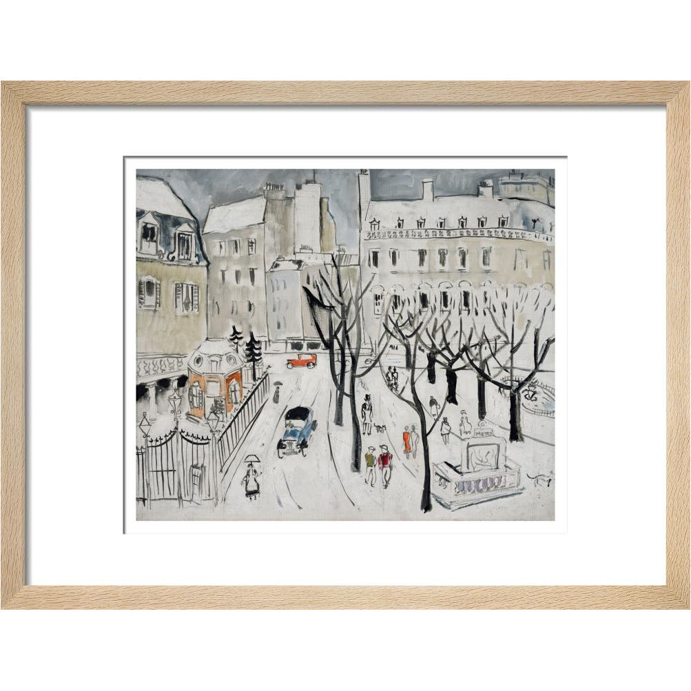 Paris Snow Scene - Art print