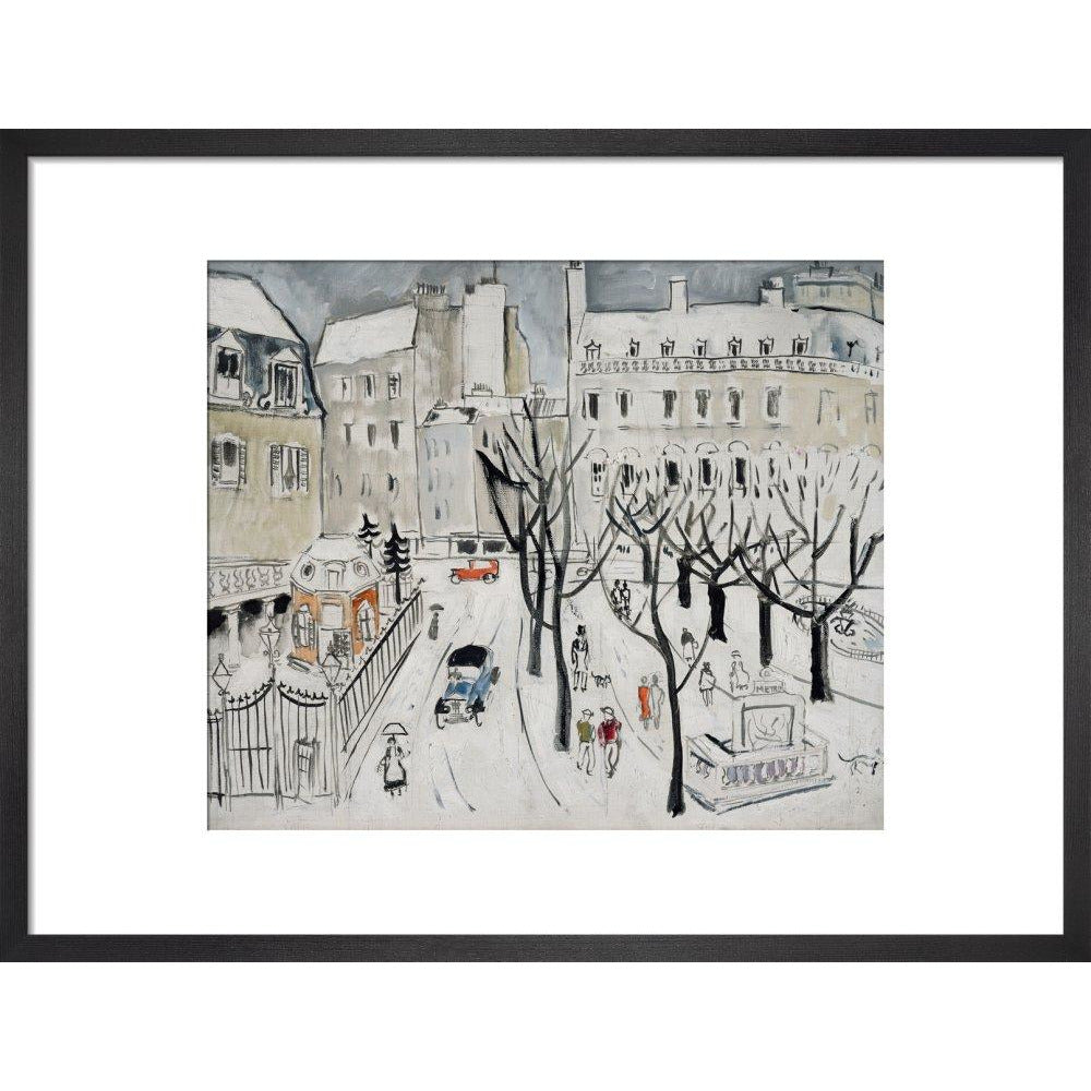 Paris Snow Scene - Art print