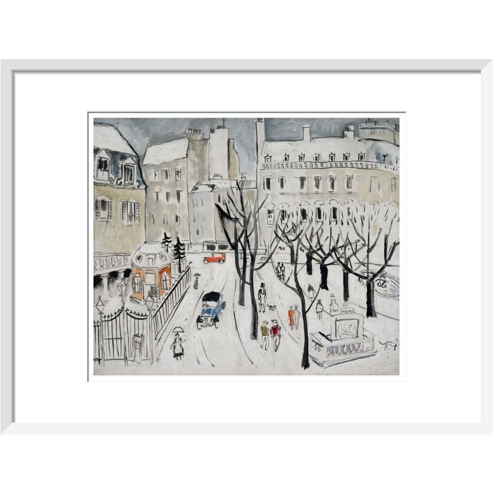 Paris Snow Scene - Art print