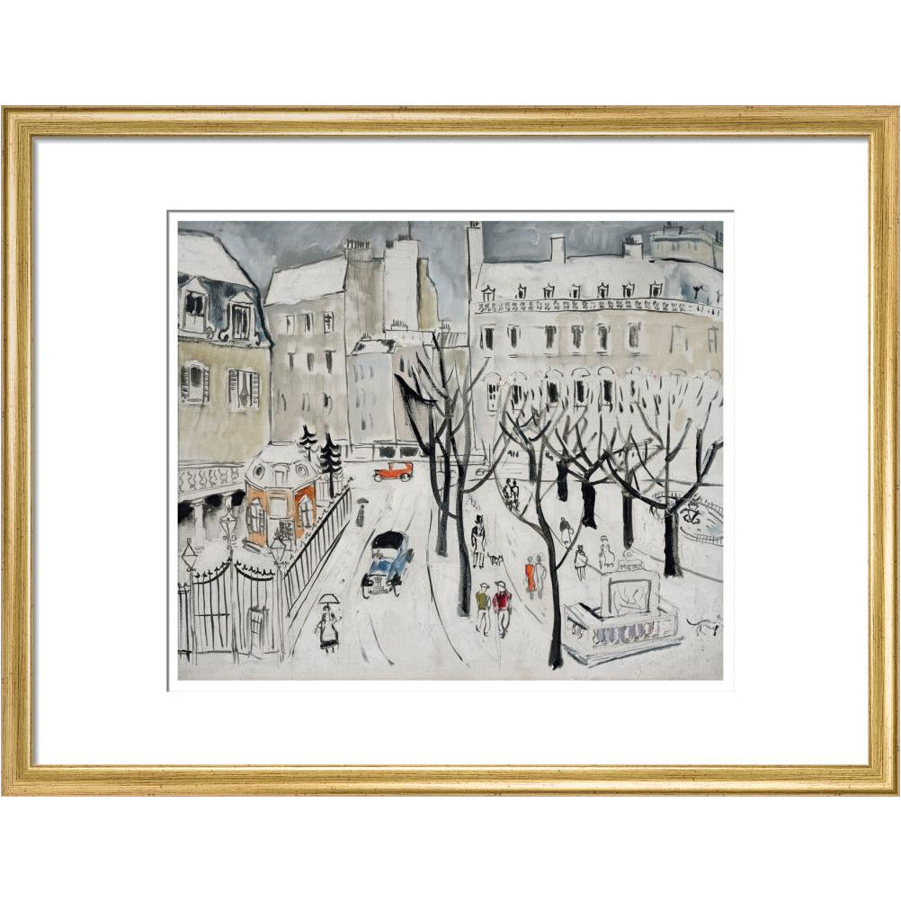 Paris Snow Scene - Art print
