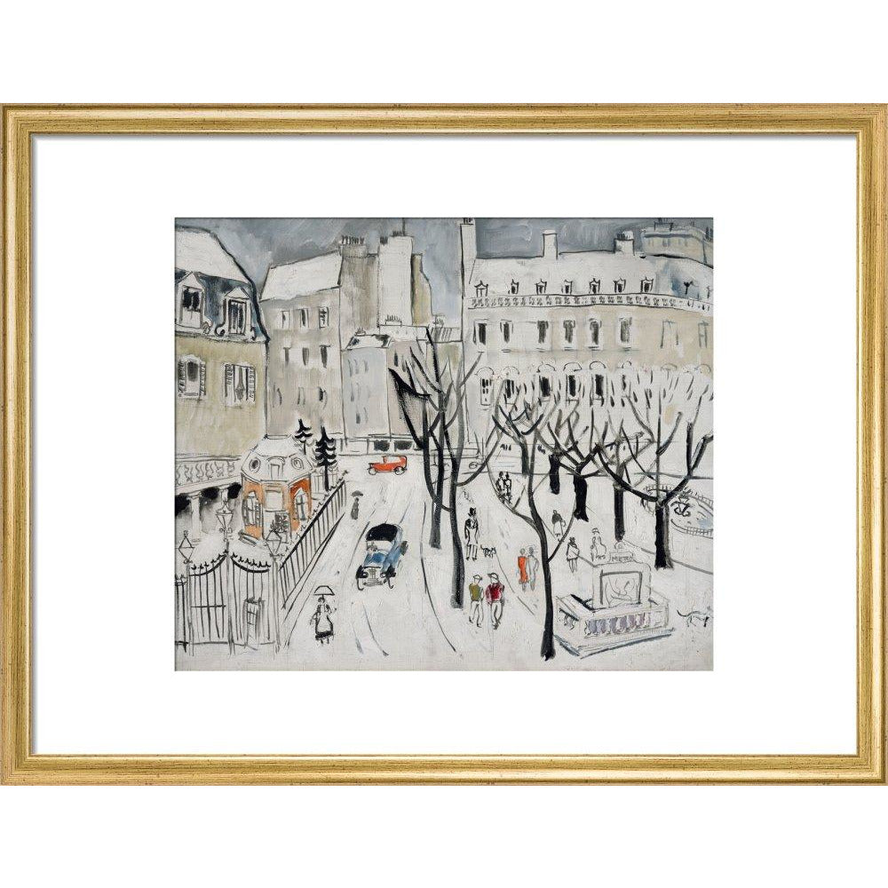 Paris Snow Scene - Art print