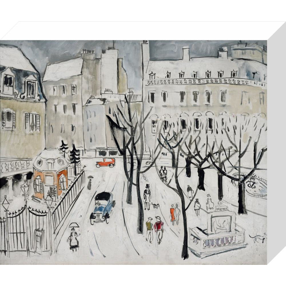 Paris Snow Scene - Art print