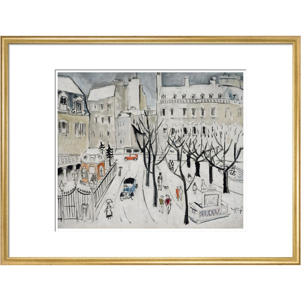 Paris Snow Scene - Art print