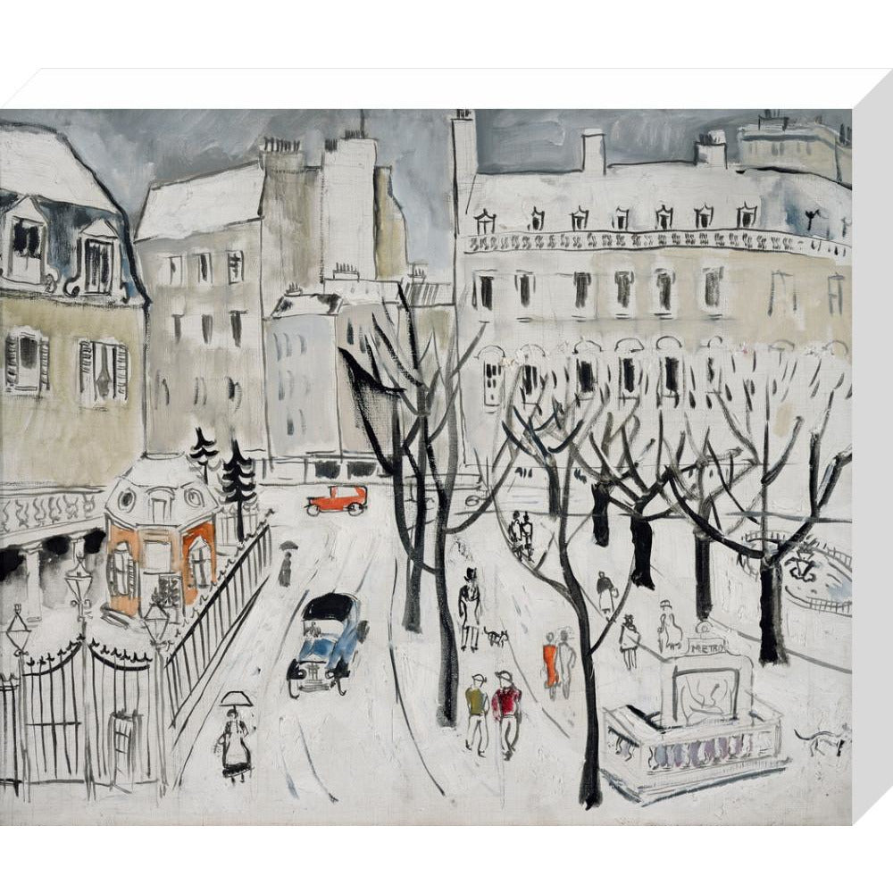 Paris Snow Scene - Art print