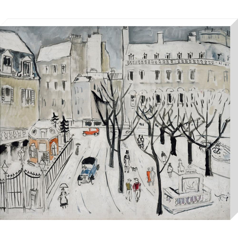 Paris Snow Scene - Art print