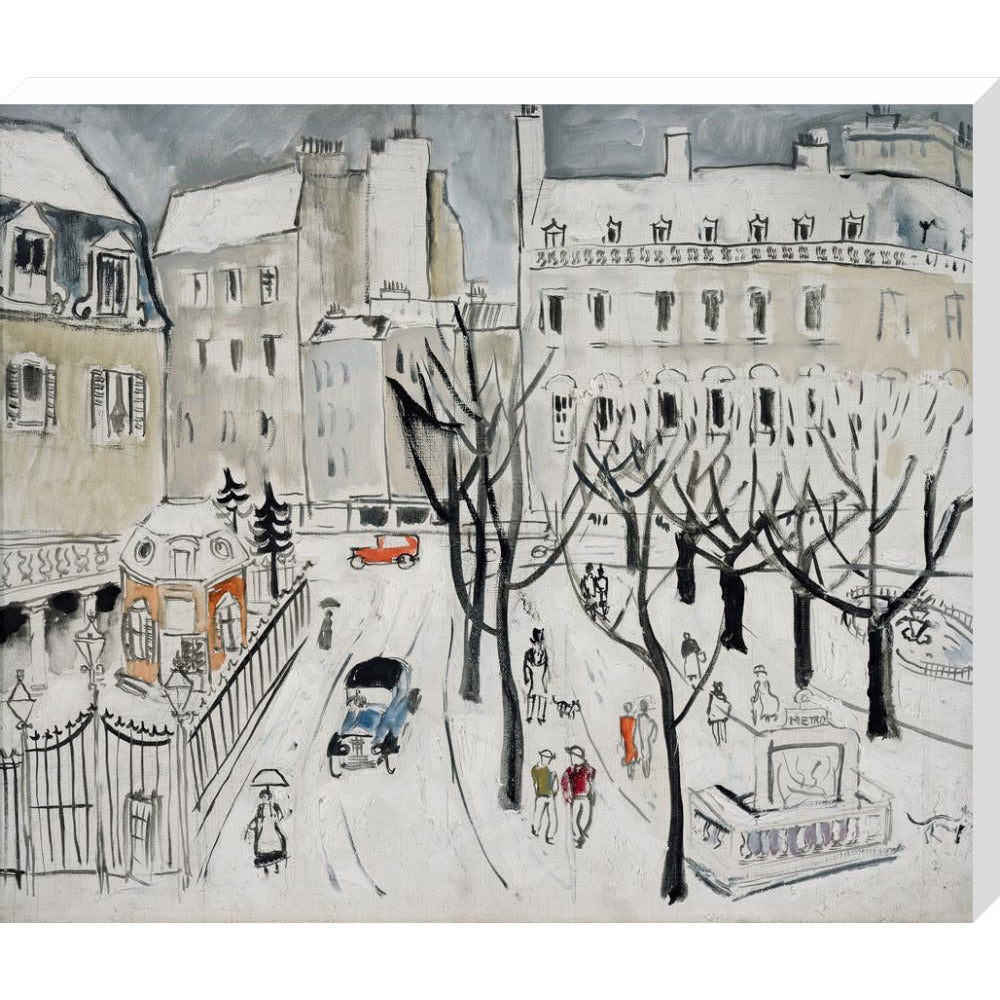 Paris Snow Scene - Art print