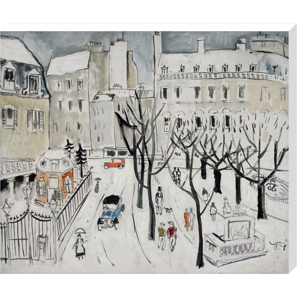Paris Snow Scene - Art print