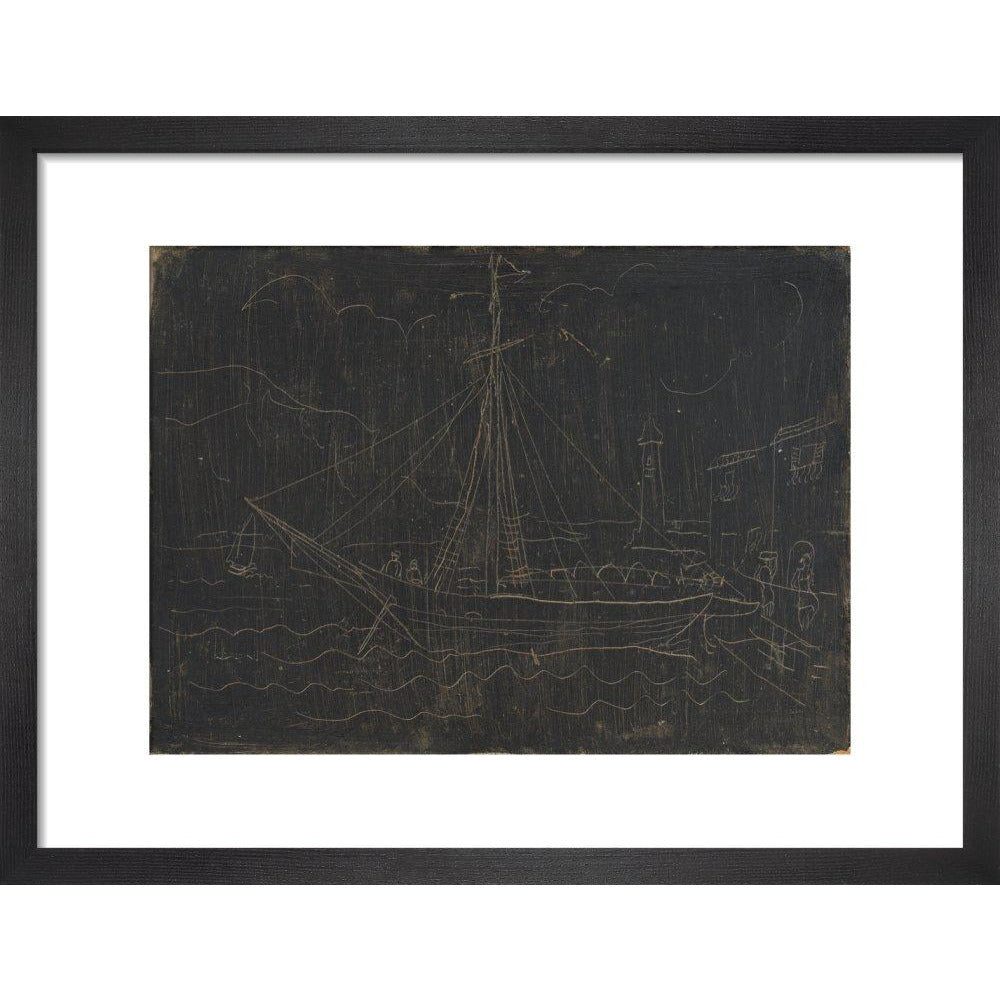 Ship in Harbour - Art print