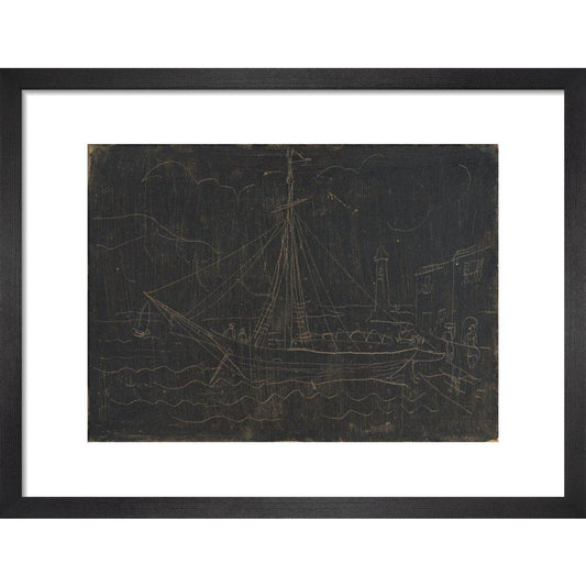 Ship in Harbour - Art print
