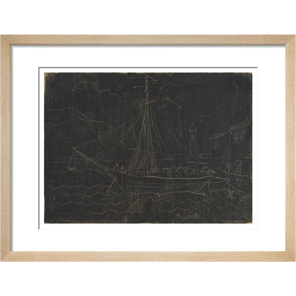 Ship in Harbour - Art print