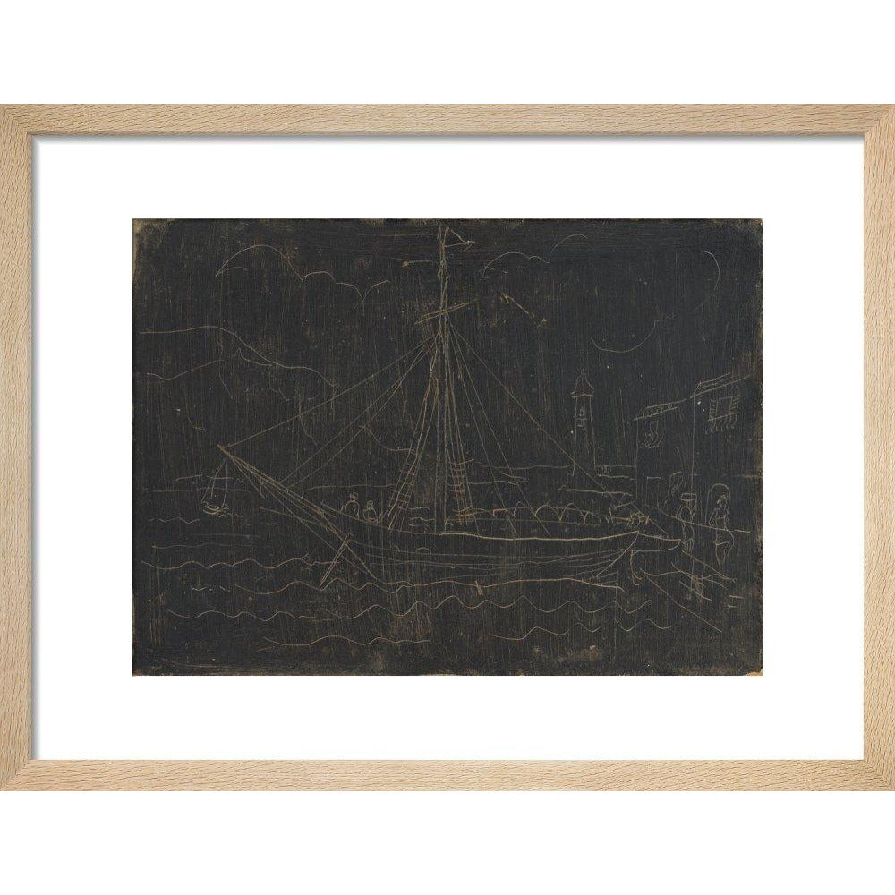 Ship in Harbour - Art print