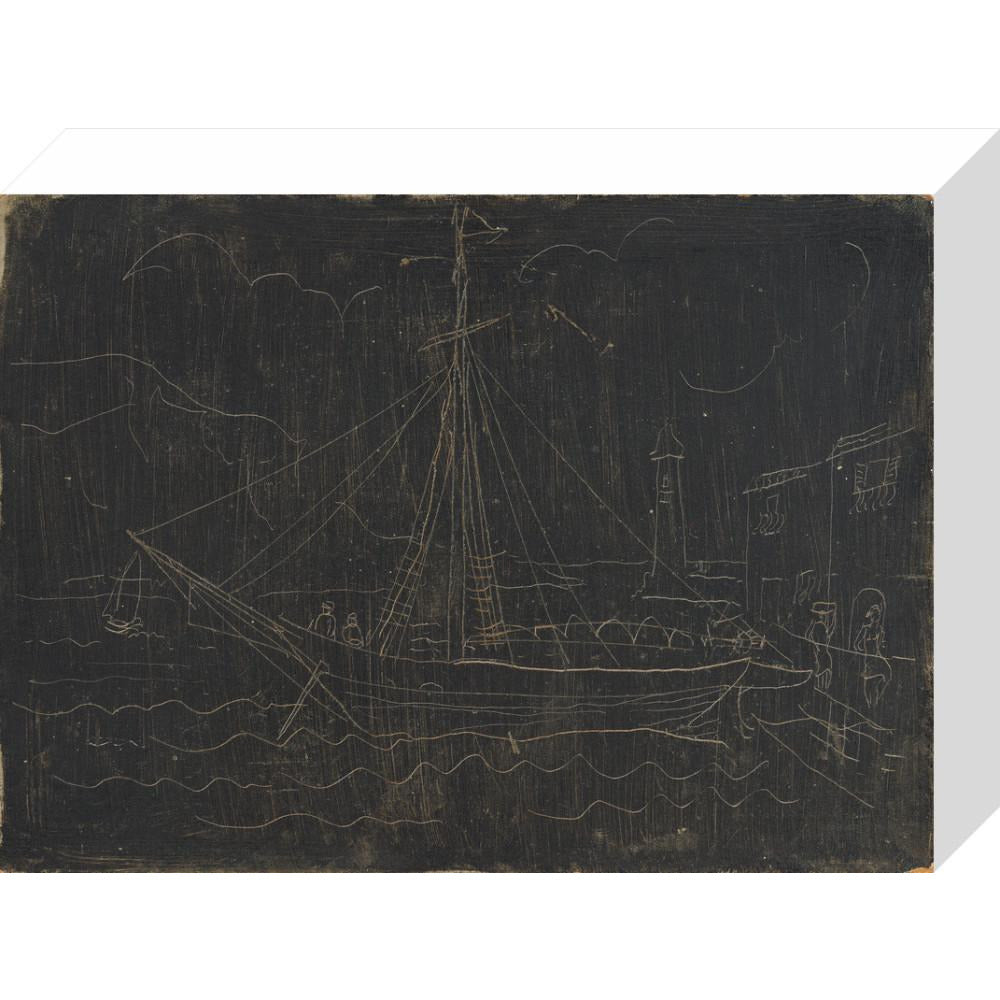 Ship in Harbour - Art print