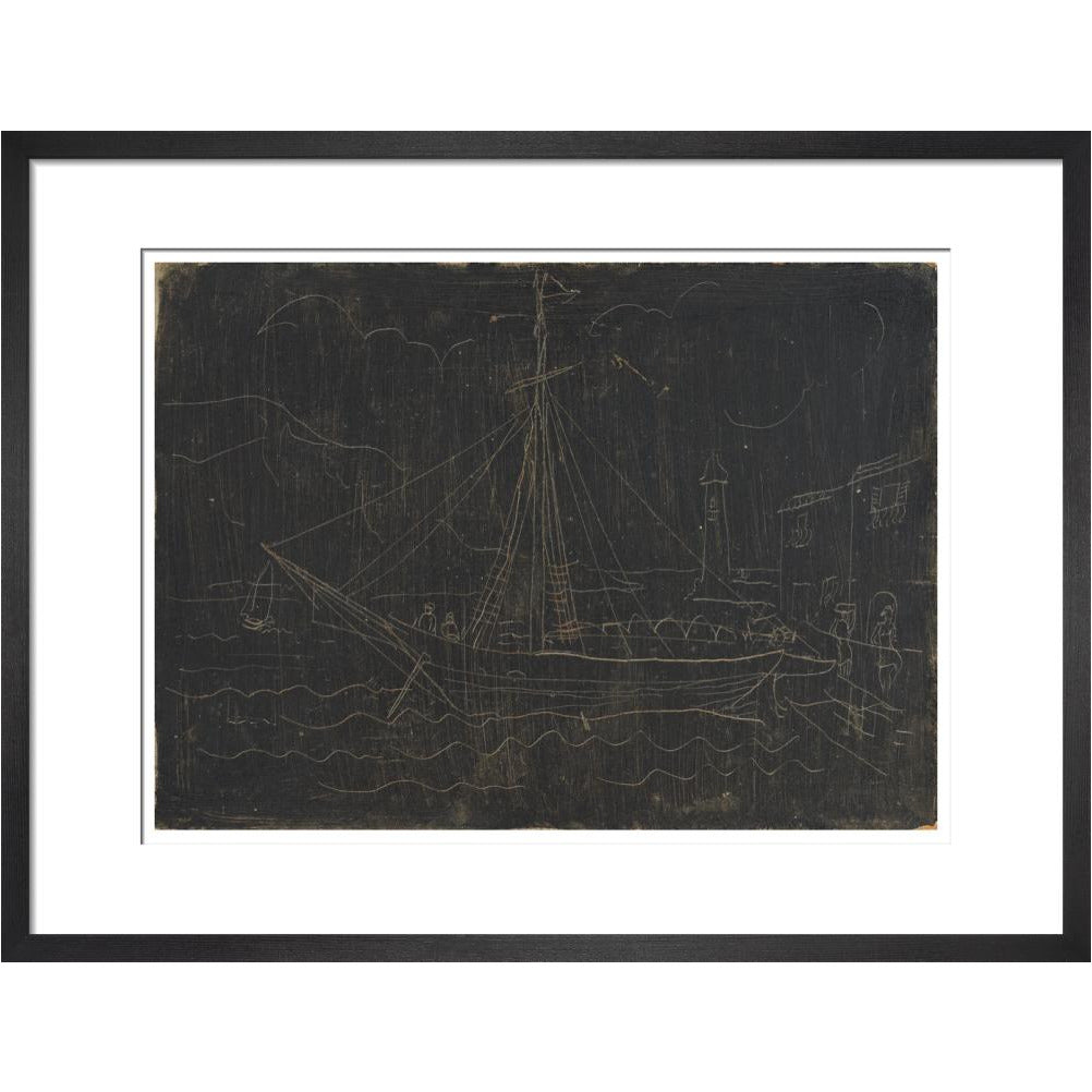 Ship in Harbour - Art print