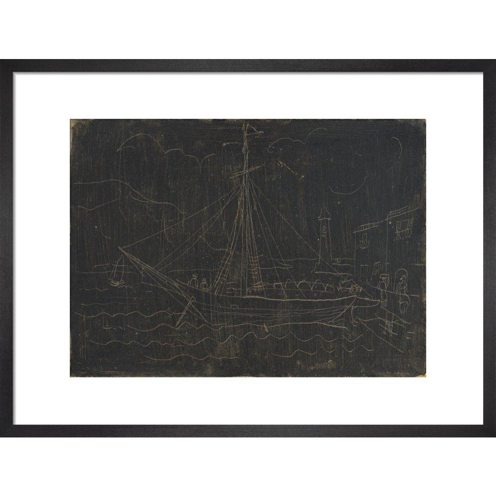 Ship in Harbour - Art print
