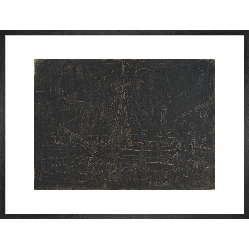 Ship in Harbour - Art print