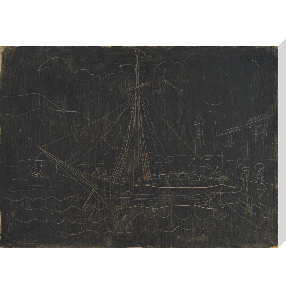 Ship in Harbour - Art print