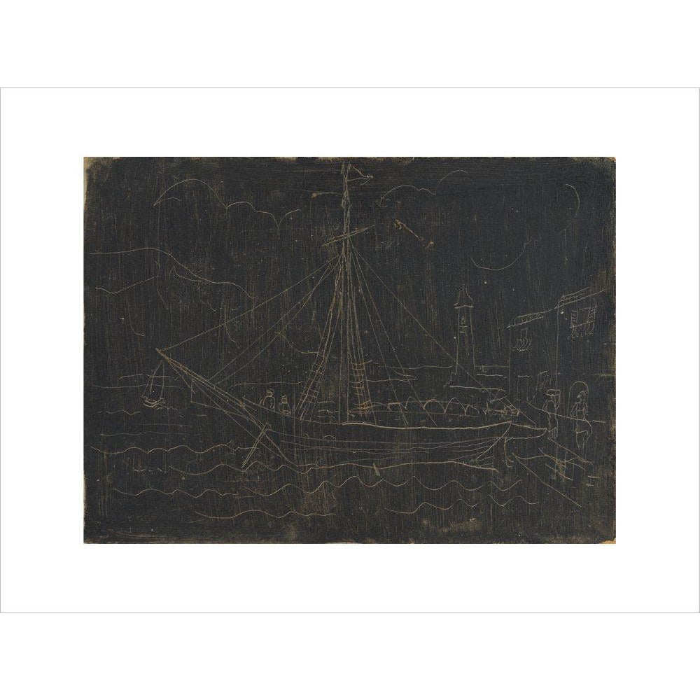 Ship in Harbour - Art print