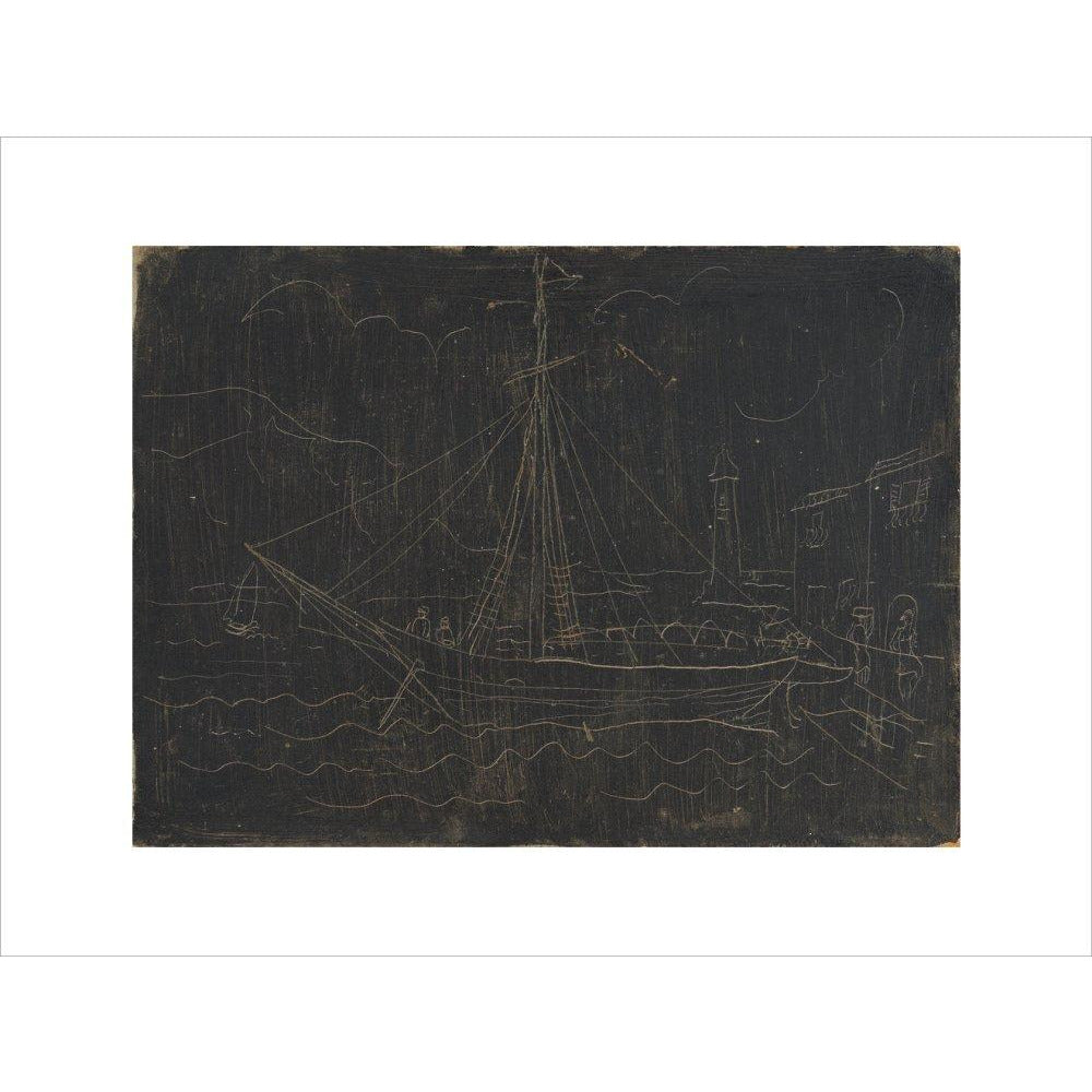 Ship in Harbour - Art print