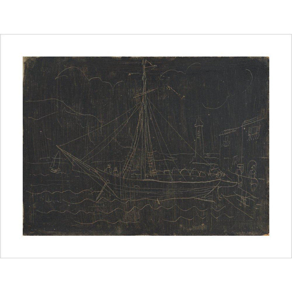 Ship in Harbour - Art print