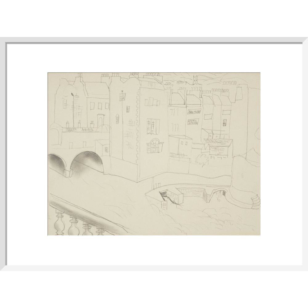 Houses and River, Bath - Art print