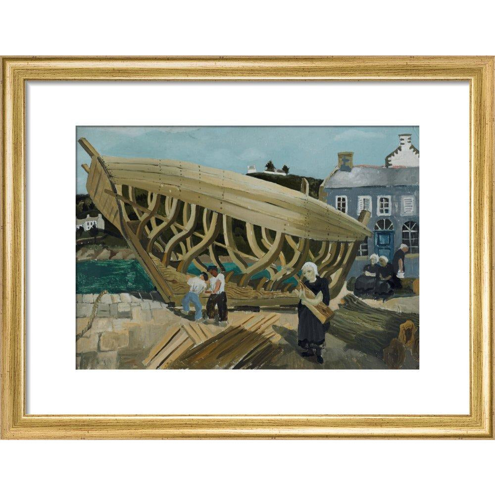 Building the Boat, Tréboul - Art print