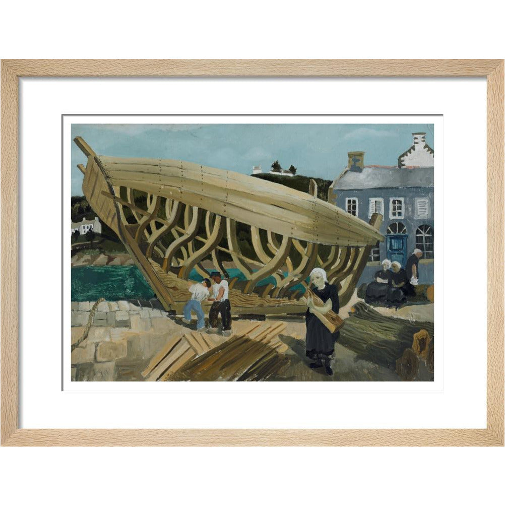 Building the Boat, Tréboul - Art print