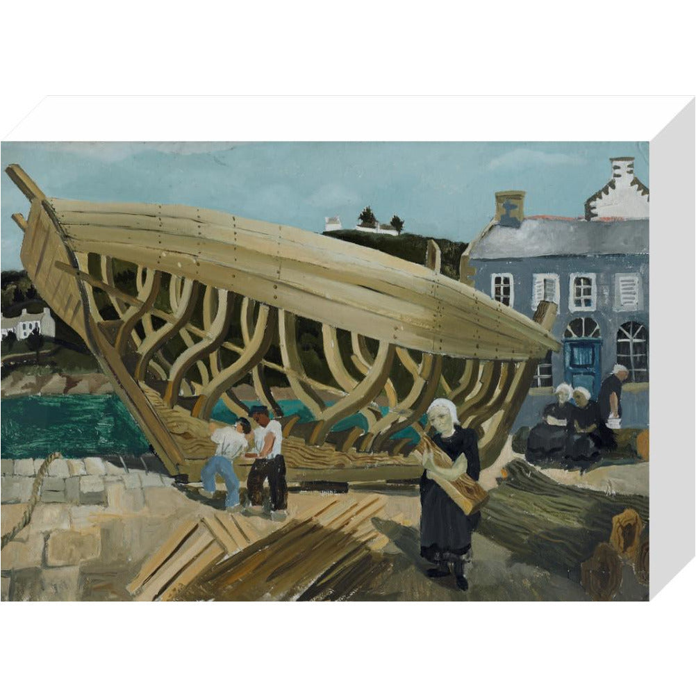 Building the Boat, Tréboul - Art print