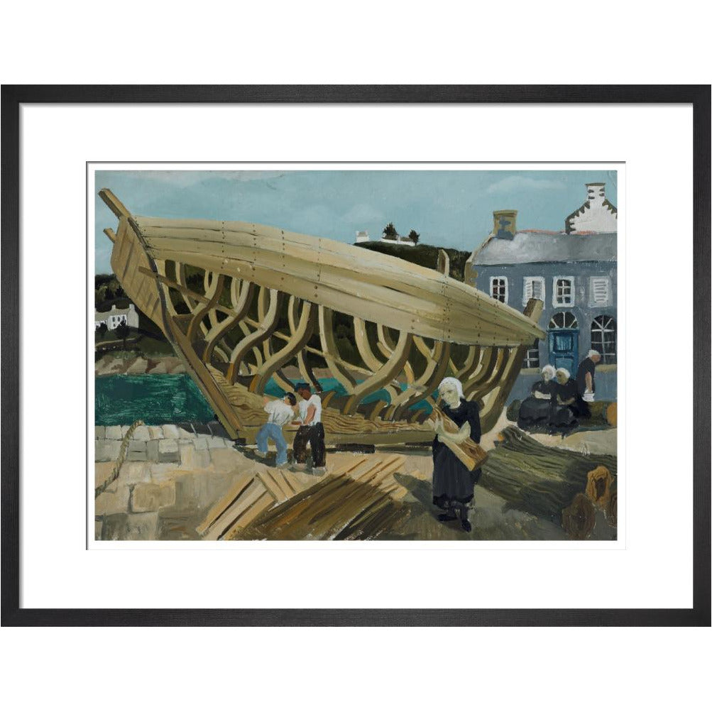Building the Boat, Tréboul - Art print