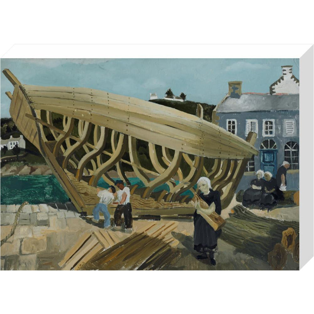 Building the Boat, Tréboul - Art print
