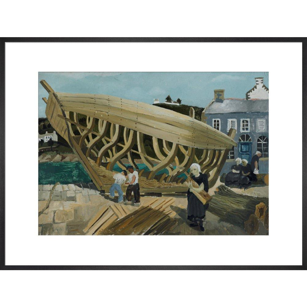 Building the Boat, Tréboul - Art print