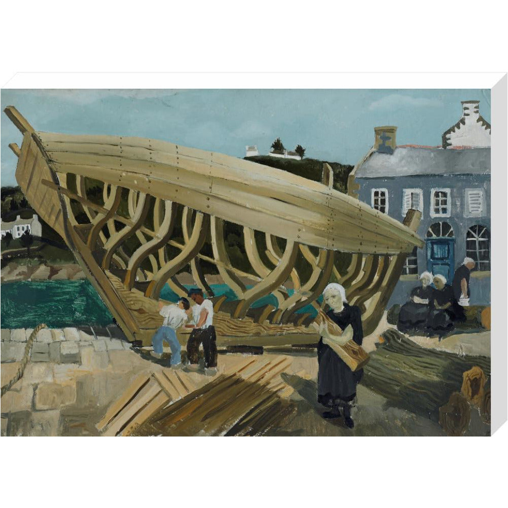 Building the Boat, Tréboul - Art print