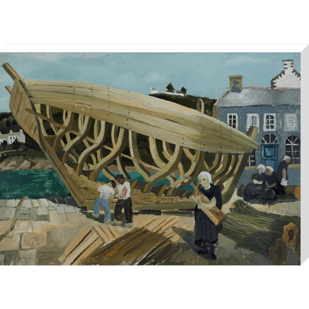 Building the Boat, Tréboul - Art print