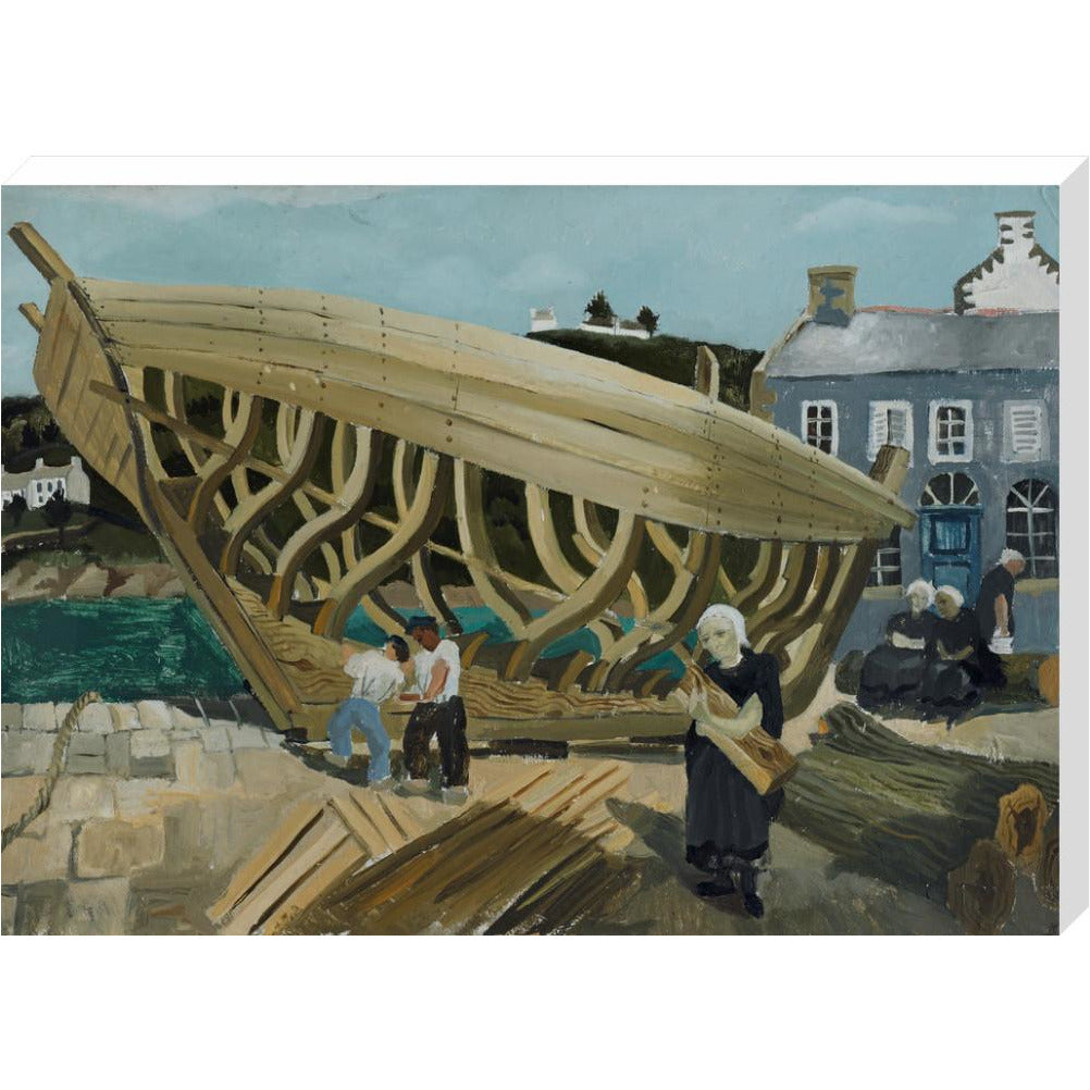 Building the Boat, Tréboul - Art print