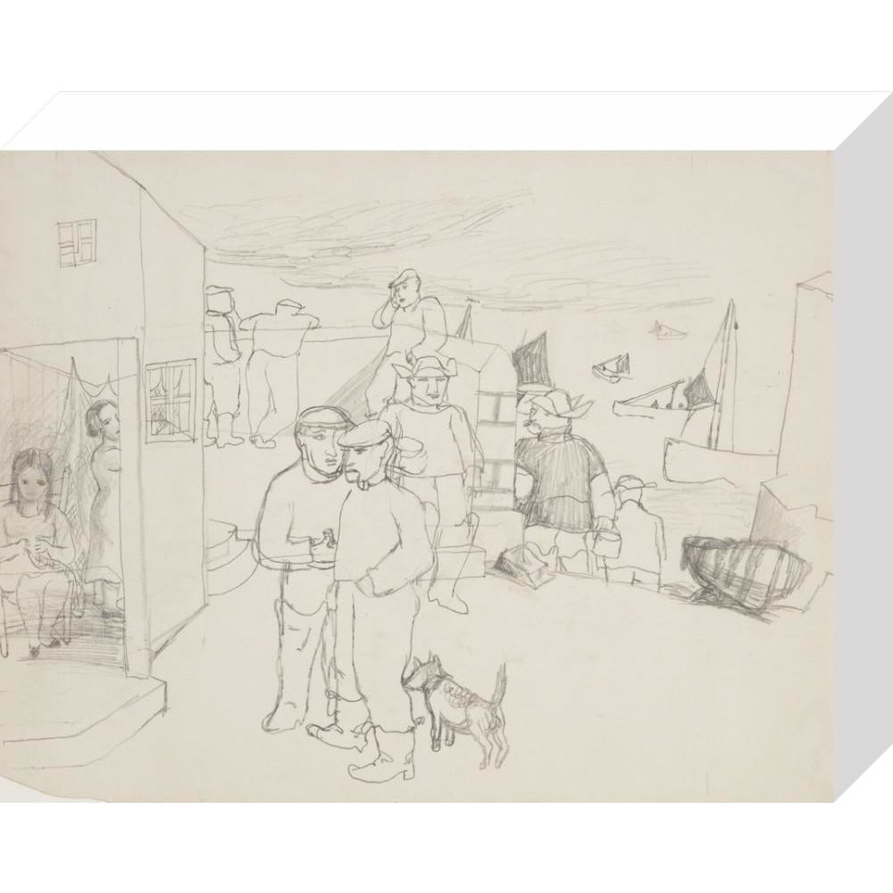 Fishermen and Boats - Art print