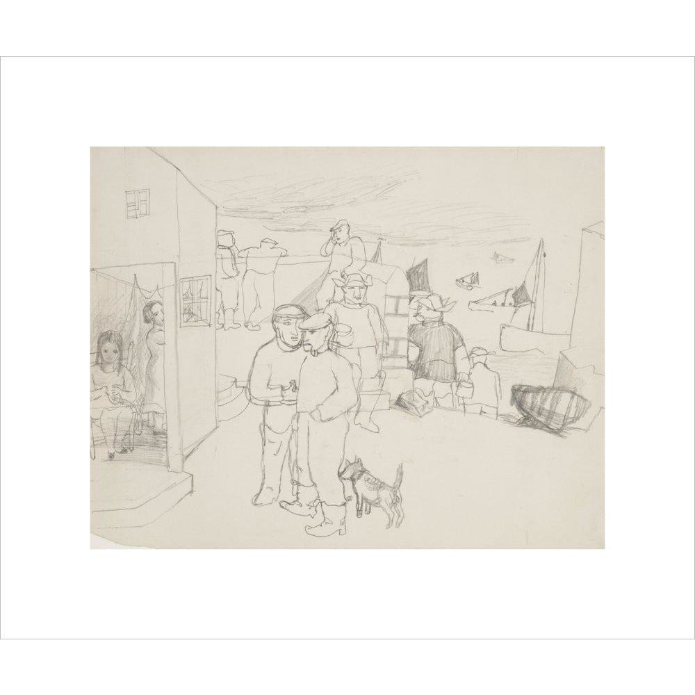 Fishermen and Boats - Art print