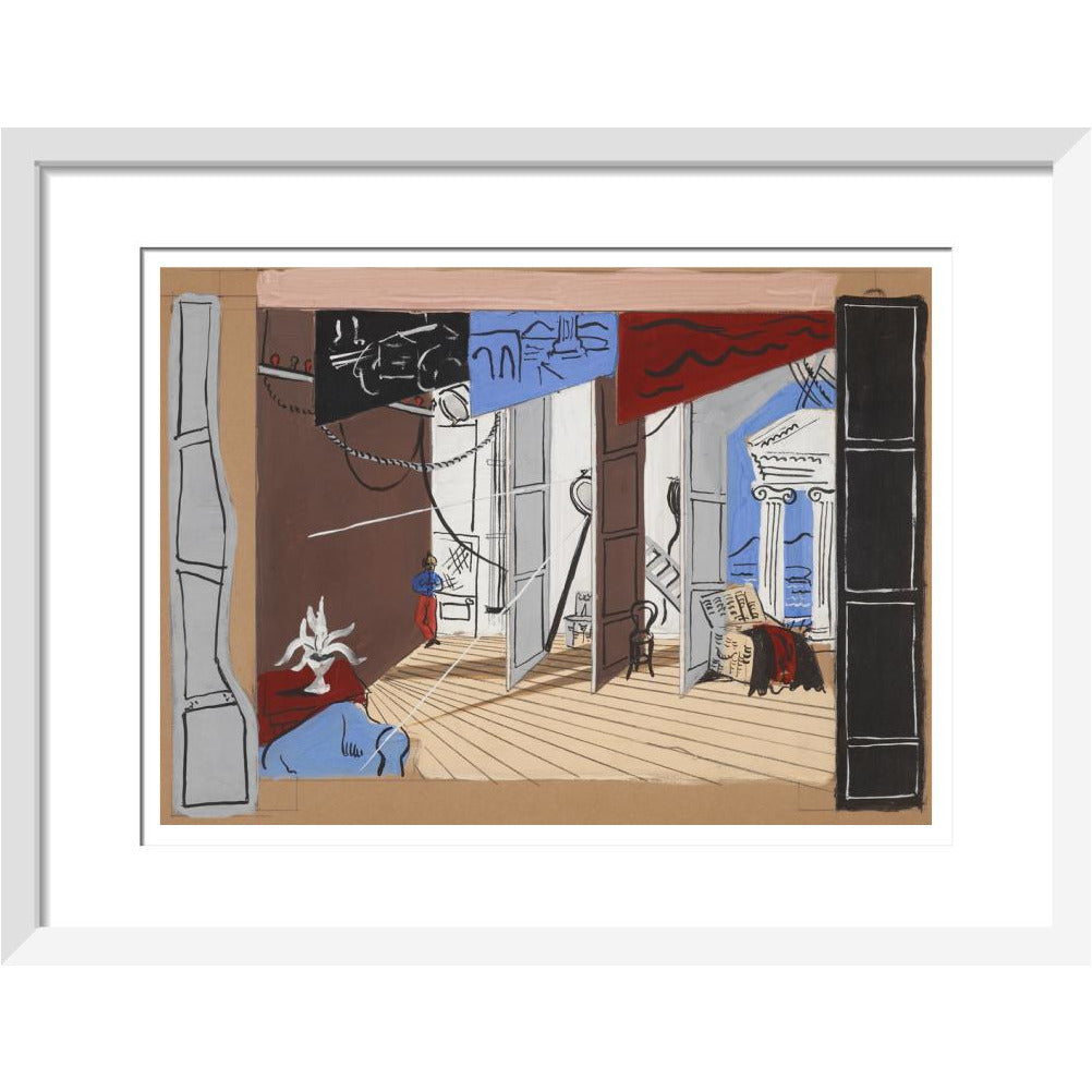 Stage design for Diaghilev's ballet Romeo and Juliet (scene two) - Art print