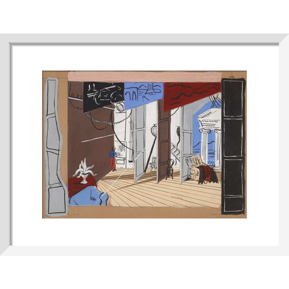 Stage design for Diaghilev's ballet Romeo and Juliet (scene two) - Art print