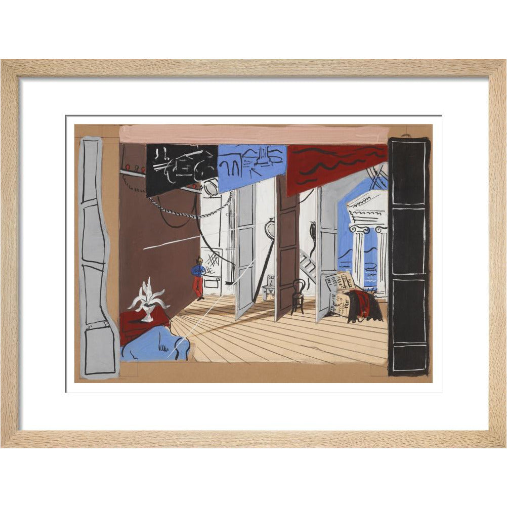 Stage design for Diaghilev's ballet Romeo and Juliet (scene two) - Art print