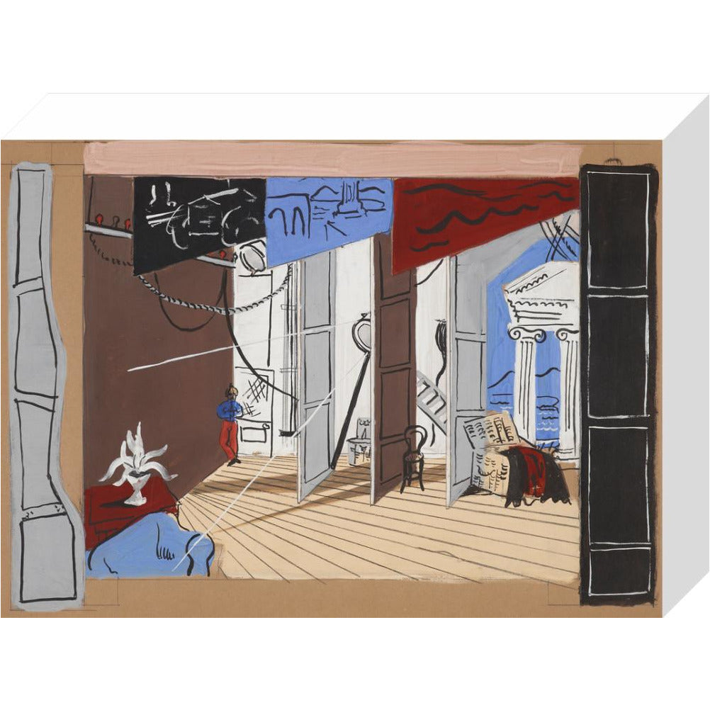 Stage design for Diaghilev's ballet Romeo and Juliet (scene two) - Art print