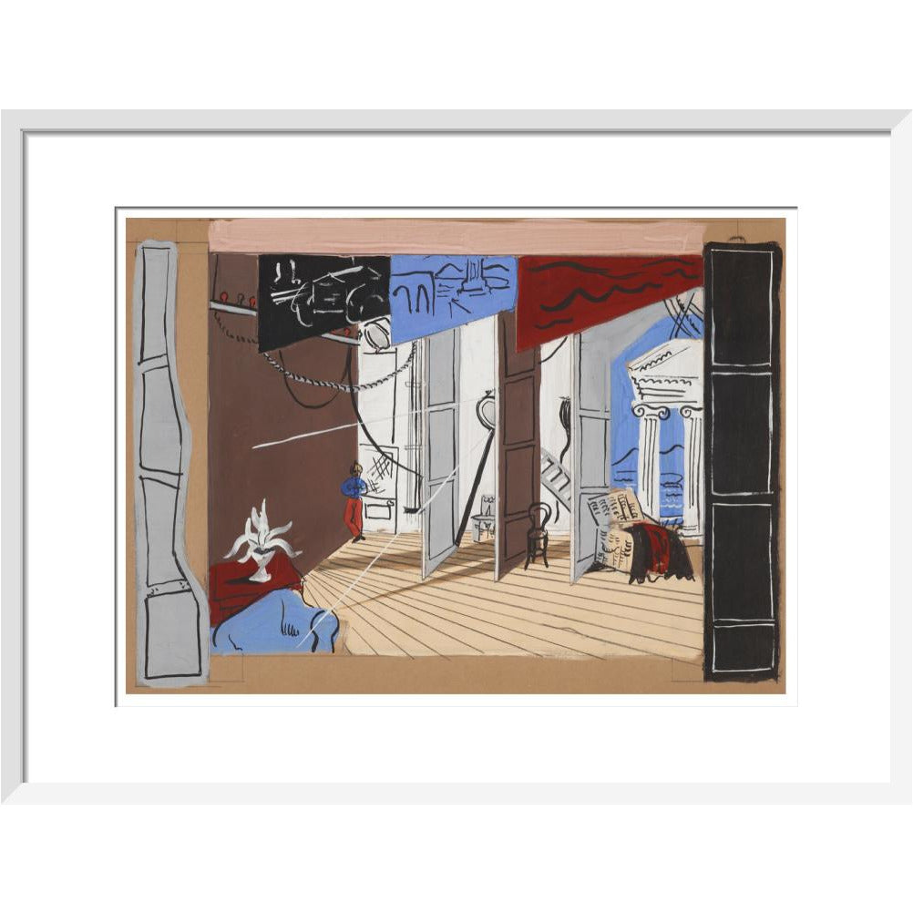Stage design for Diaghilev's ballet Romeo and Juliet (scene two) - Art print
