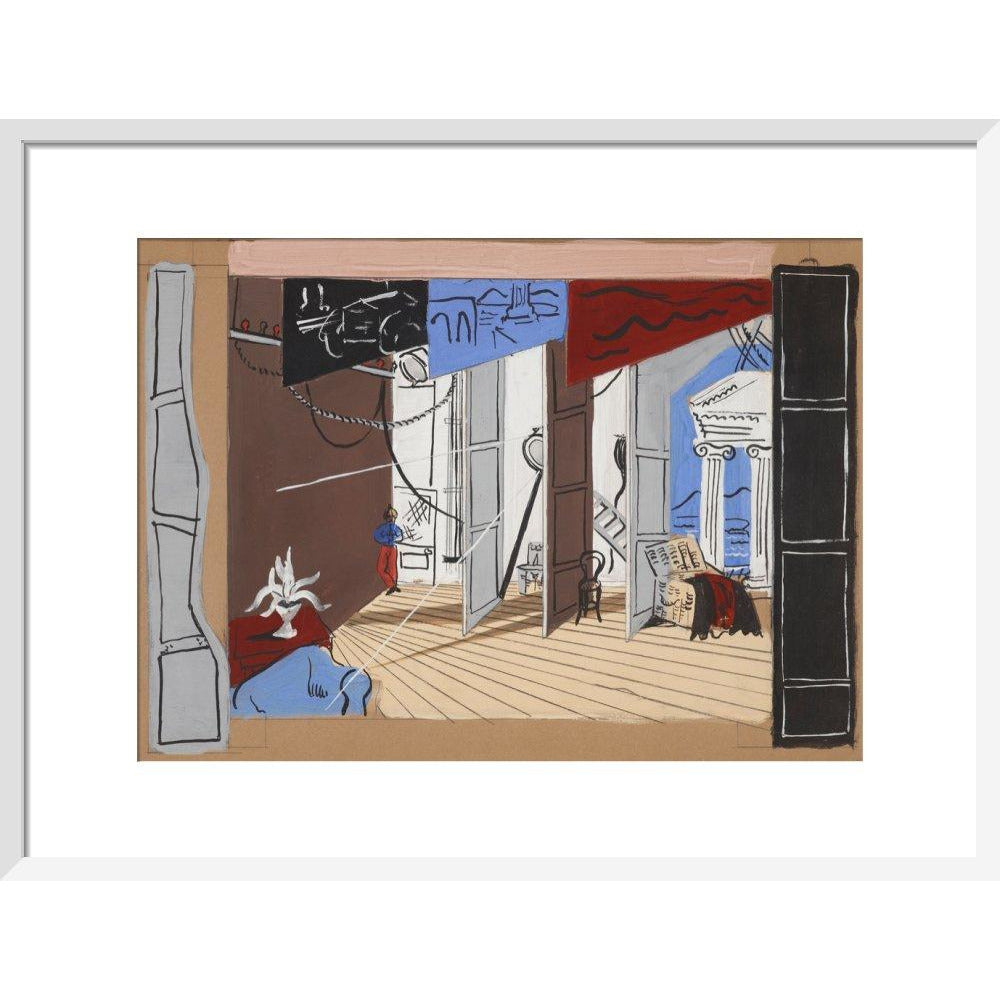 Stage design for Diaghilev's ballet Romeo and Juliet (scene two) - Art print