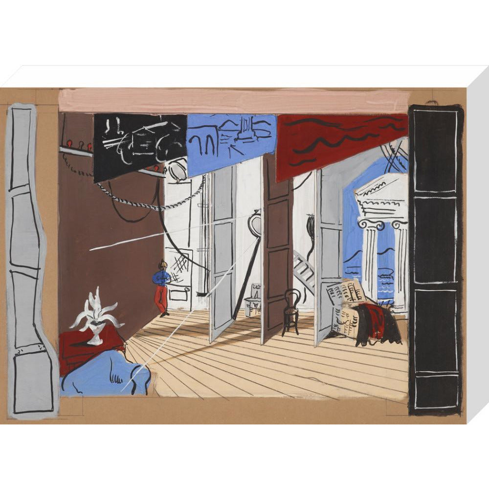 Stage design for Diaghilev's ballet Romeo and Juliet (scene two) - Art print